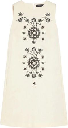 Max Mara Kleedjes, Dames, Beige, L, Katoen, Weekend Jurk Donald