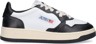 Autry White Medalist Round Toe Sneakers