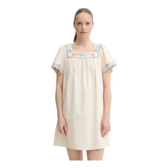 Levi's Ambre Babydoll Jurk - Dames - Jurken - Beige - Maat: XS Katoen