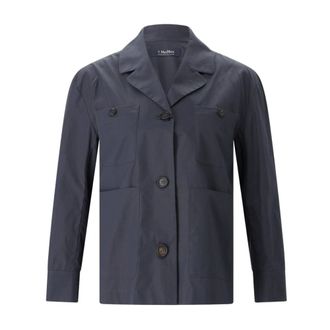 Max Mara Light Jackets, female, Blue, Size: 4XS Light Jackets