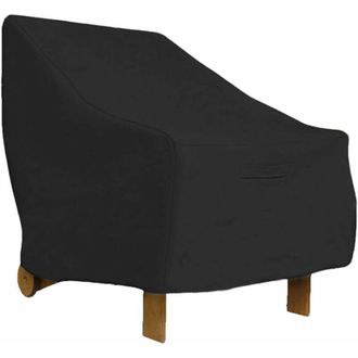 OEM Funda Impermeable Para Silla De Jard&iacute;n Crezuo 210d Con Asiento Profundo, Resistente A Los Rayos Uv Y Al Viento, Con Cord&oacute;n Ajustable, 80x85x91cm