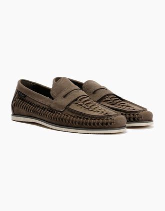 Ben Sherman Mens Ben Sherman Miami Mens Grey Loafers - Size: 12