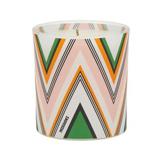 Missoni Chevron print glass scented candle Woman One Size