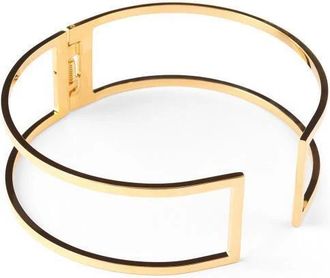 Elisabetta Franchi Circular Logo Necklace - Dames - Kettingen - Geel - ONE Size - Accessoires