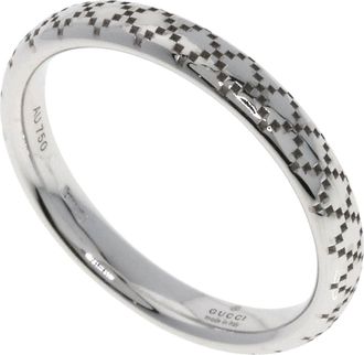Gucci White Gold (18K) Band Ring (Pre-Owned)