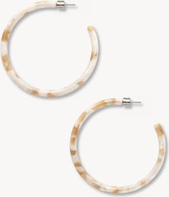 Machete Jewelry Large Hoops in Taupe Shell at Nordstrom