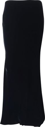 Ralph Lauren Slip Maxi Skirt in Black Viscose