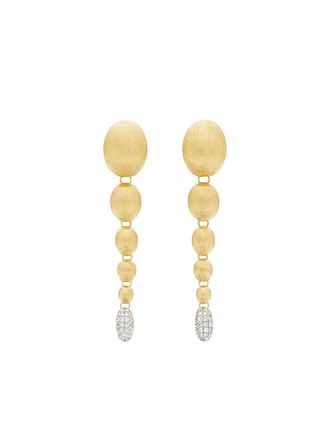 Nanis 18K yellow gold diamond drop earrings - Goud