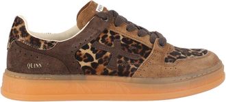 Premiata Brown Lauryn Leopard Print Sneakers