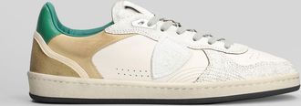 Philippe Model Pgal Low Sneakers In White Leather