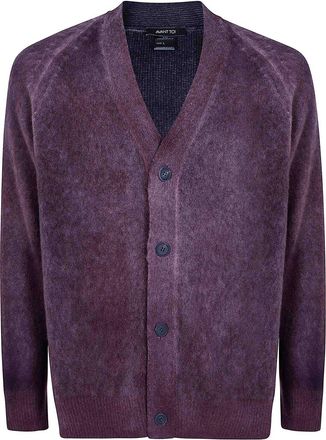 Avant Toi Brushed Cashmere V Neck Cardigan