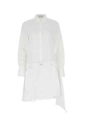 J.W.Anderson Womens White Poplin And Denim Dress Cotton - Size EU 32 (Womens)