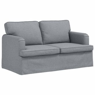 vidaXL Sof&aacute; Gris Claro 144 X 80 X 85 Cm Tela Vidaxl