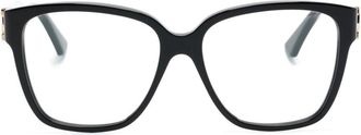 Cartier logo-engraved square-frame glasses - women - Acetate - 55 - Black