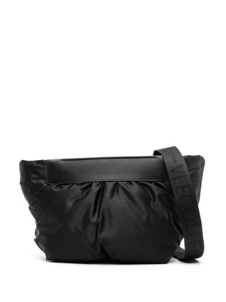 VeeCollective Black Shoulder Bag With Logo