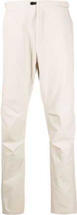 Stone Island strap-detail high-rise tapered-leg trousers - men - Polyamide/Polyamide/Elastane - 32 - Neutrals