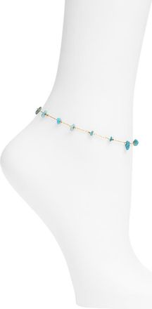 Vidakush Turquoise Anklet in Gold at Nordstrom, Size 8