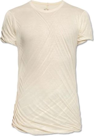 Rick Owens Double T-Shirt - Heren - T-shirts - Geel - M - Katoen - Tops