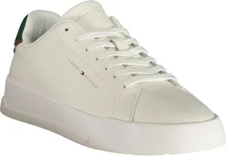 Tommy Hilfiger Contrasting Heel Detail Sneaker - White