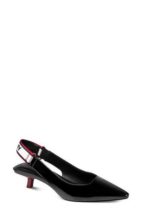 DKNY Nolene Slingback Pump in Black/Ruby Red at Nordstrom, Size 7.5