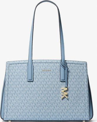 Michael Kors Laila Medium Signature Logo Tote Bag