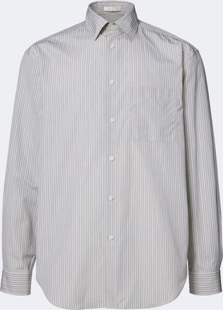 The Row Uday striped cotton poplin shirt