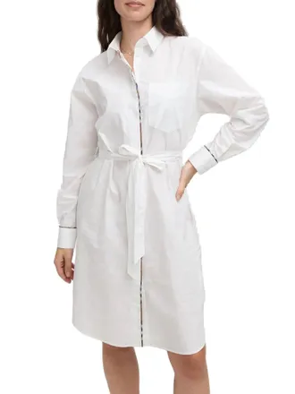 Burberry Shirt Dress - White