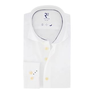 R2 Amsterdam Heren, Overhemden, Wit, Maat: 2XL Katoen