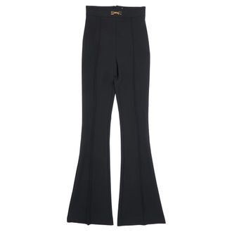 Elisabetta Franchi Wide Trousers - female - Elisabetta Franchi - Wide Trousers - Black - S - Trousers