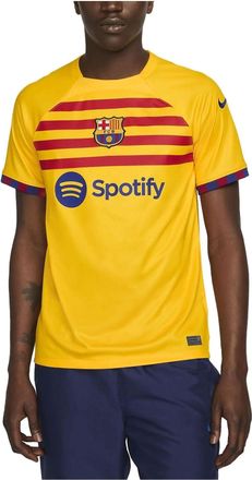 Nike FC Barcelona 23-24 Stadium Fourth Dri-fit Soccer Jersey Yellow DR5079-729