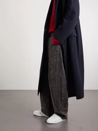 Christian Louboutin Rantulow Full-Grain Leather Sneakers