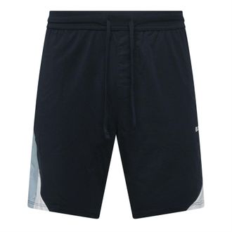 HUGO BOSS Herenpyjamashorts van Boss Balance, katoenmix, in donkerblauw