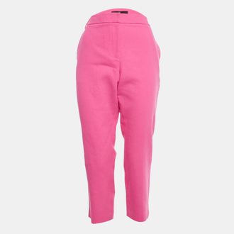 Tibi Pink Cotton Formal Trousers