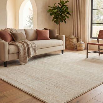 Safavieh Alfombra ombre moderno de polipropileno beige, 235 x 305 cm