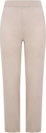 PESERICO ribbed silk-wool trousers - women - Silk/Wool - 46 - Neutrals