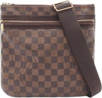 Louis Vuitton Pre-owned Pochette Bosphore Damier Schoudertas - Dames - Vintage Schoudertas - Bruin - ONE Size - Leer - Vintage