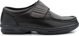 Generic Mens Wide Fit Shoes Mens Leather Shoes Boys School Shoes Real Leather School Shoes Touch Fastening Shoes Size 6 to Size 13 Office Shoes Genuine Leathe