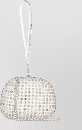 Self Portrait strass detail clutch bag with chain strap