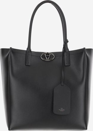 Valentino Garavani Black VLogo medium tote bag