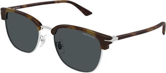 Montblanc MB0439SA Asian Fit 004 Mens Sunglasses Tortoiseshell Size 55