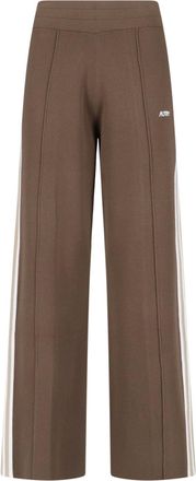 Autry Brown Viscose Knit Sweatpants