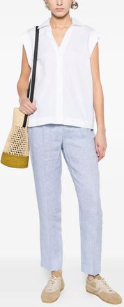 PESERICO Womens Crystal-Embellishment Shirt Ss26 W