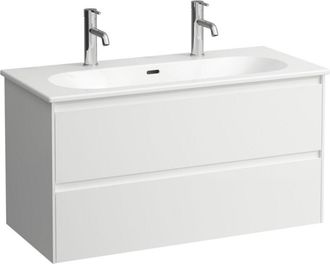 Laufen Laufen Lua Set Lani Juego Completo, Lavabo 2 Agujeros Para Grifo