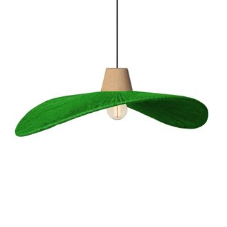 Tosel Suspensi&oacute;n metal Alt.90cm natural ;Pantalla: verde