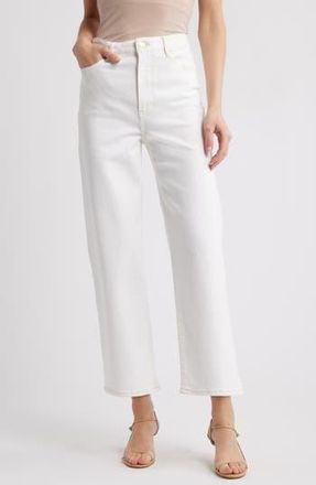 Frame Denim The Wide High Waist Ankle Wide Leg Jeans in Au Natural Clean at Nordstrom Rack, Size 31