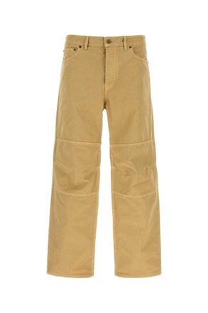 Burberry Mustard Flat Front Pants