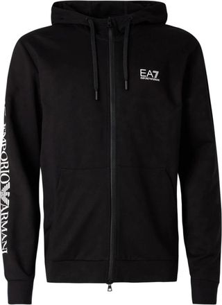 Emporio Armani Emporio Armani Ea7, Heren, Sweatshirts & Hoodies, Zwart, Maat: M Katoen