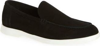 Bruno Magli Primo Leather Loafer in Black Suede/White at Nordstrom Rack, Size 8.5