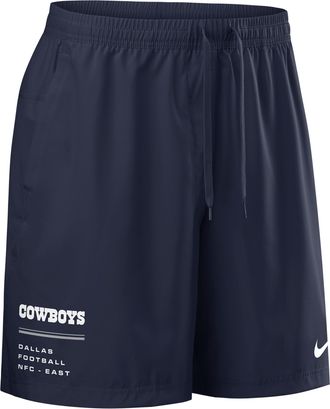 Nike Dallas Cowboys Nike Mens NFL Woven Shorts in Blue | 04PW41S7RD-YSJ