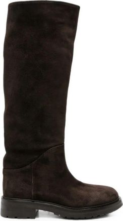 Strategia Boots Leather Dark Brown A6185
